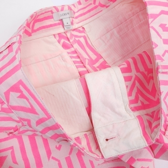 J. CREW Pink Beige Shorts Sz 4 - Picture 4 of 11
